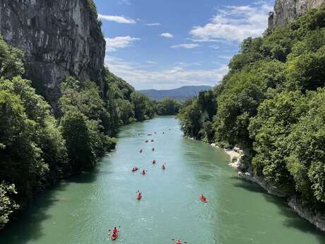 Descente canoë des Gorges de la Balme - 10 km
