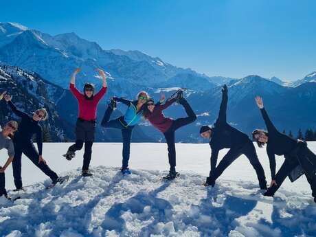 Demi-journée raquettes et yoga