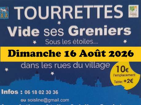 Tourrettes vide ses Ateliers d'Art et ses greniers, sous les étoiles