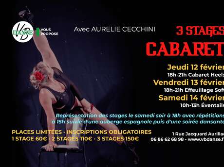 Stage CABARET Heels, Effeuilage et Éventails avec Aurélie CECCHINI