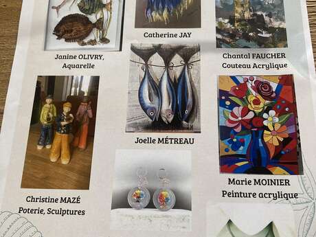 The girls are exhibiting