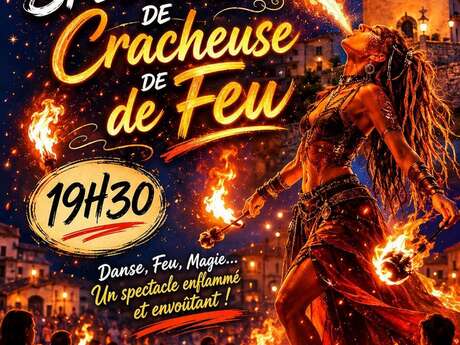 Spectacle de cracheuse de feu