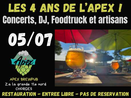 Anniversaire de l'Apex : 4 ans déjà !