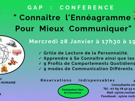 Conférence "Connaître l'Ennéagramme Pour Mieux Communiquer".