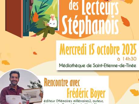 Cercle des lecteurs Stéphanois / Rencontre avec Frédéric Boyer