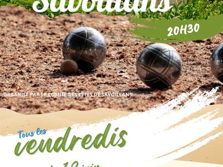 Pétanque in het dorp