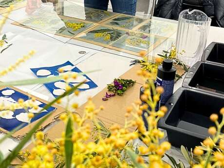 ATELIER : Impressions végétales au cyanotype