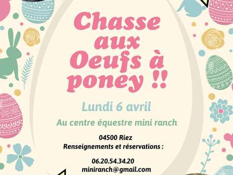 Chasse aux oeufs à poney