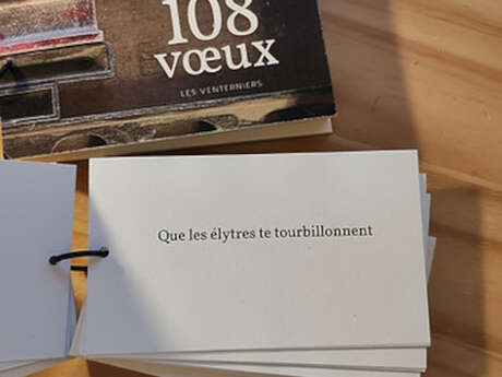 Exposition "108 voeux" - Poèmes de Mélanie Leblanc