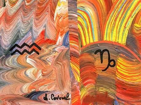 Exposition "Le zodiaque comme cercle de créations" de Chantal Cavenel