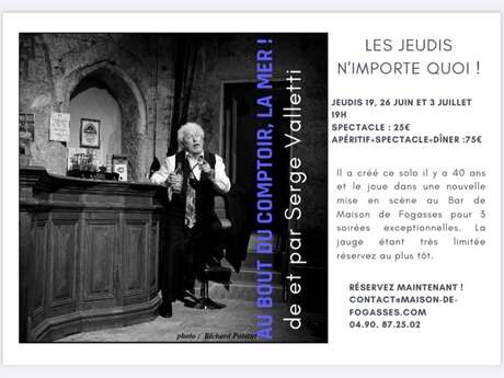 Les jeudis n’importe quoi - Au bout du comptoir, la mer !