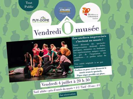 Les vendredis Ô musée -Théâtre avec "Les ateliers improvisés"
