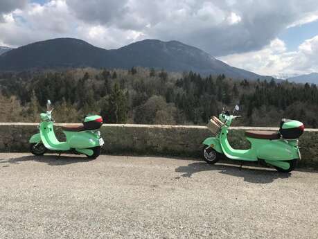 Les Bauges - Vespa électrique et détente