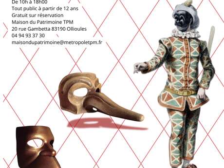 Initiation à la création d'un masque pour la scène La Commedia Dell' Arte