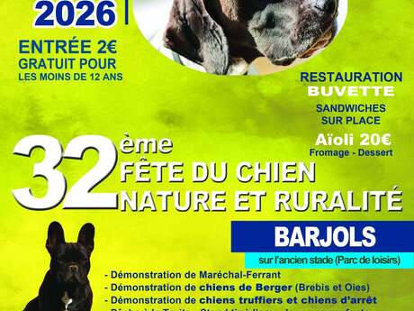 Fête du chien, nature et ruralité : exposition, démonstrations, repas