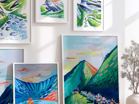 Vernissage d'Aurore VIGNERON - artiste illustratice et peintre muraliste - Galerie d'art Barbara Thollot