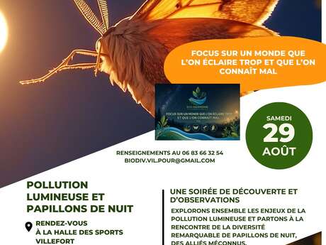 Soirée - Pollution lumineuse et Papillons du nuit