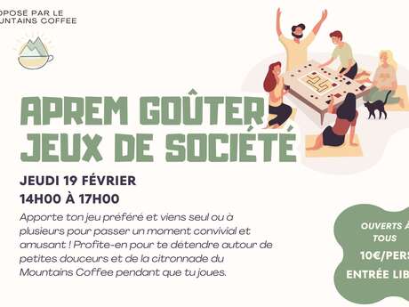 Après-midi goûter/jeux de société