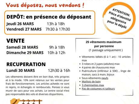 Bourse aux vêtements printemps/été