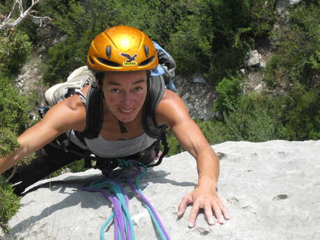 Cours d'escalade - Odile Martin Cocher - Aventure Verticale La Meije