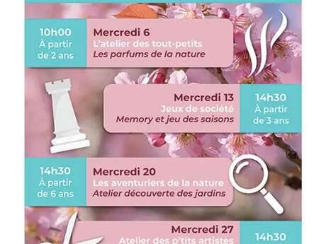 Les rendez-vous du mercredi