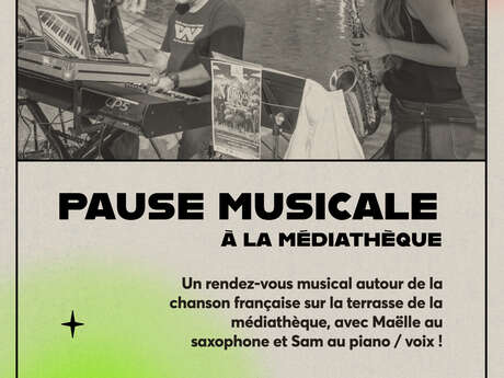 Pause musicale à la médiathèque avec Maëlle et Sam