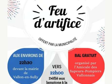 Feu d’artifice et défilé aux lampions