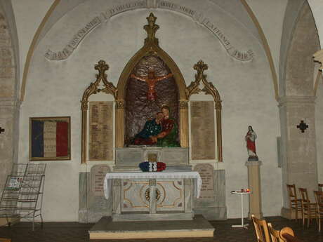 Stèle de l'église Notre Dame du Thor