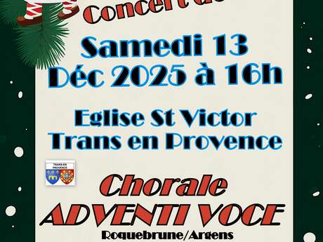 Concert de Noël avec la chorale Adventi Voce
