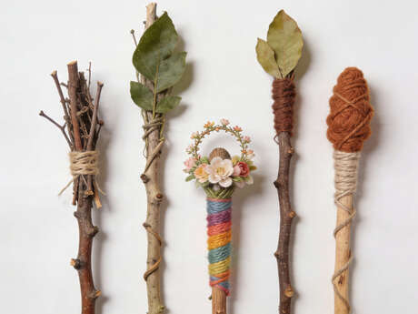 Land Art - Les baguettes magiques