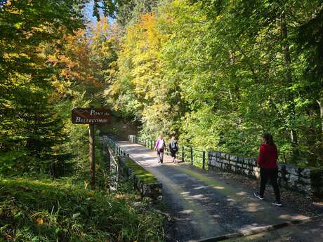 sentier pédestre : le pont de Bellecombe