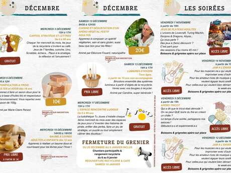 Soirée "Jeux de plateau adultes" - L'envers du grenier Soirée "Jeux de plateau adultes" - L'envers du grenier