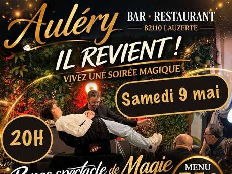 Repas & Spectacle au bar-restaurant Auléry