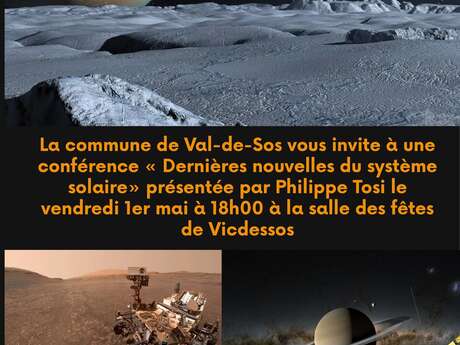 Conférence "Dernières nouvelles du système solaire"