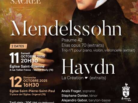 Concert de musique sacrée - Mendelssohn Ps42