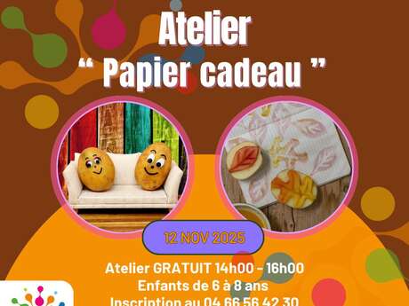 Les Mercredis du Pôle -  Atelier "Papier Cadeau"