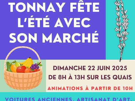 Tonnay fête l'été et la musique avec son marché