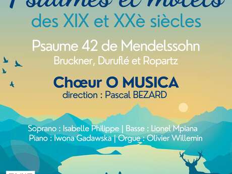"Psaumes et motets des XIX et XXè siècles" : concert du chœur O Musica le 24 mai 2024 en l'église Sainte-Marguerite au Vésinet