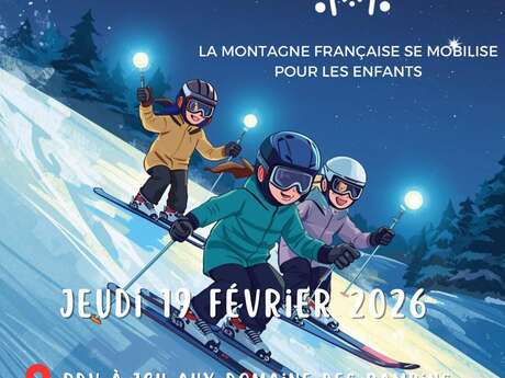 Descentes aux flambeaux solidaires à Corrençon en Vercors