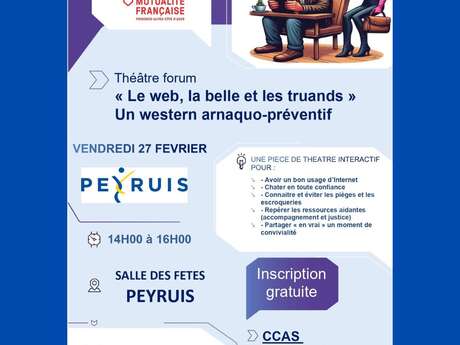 Théâtre forum : "le web, la belle et les truands"
