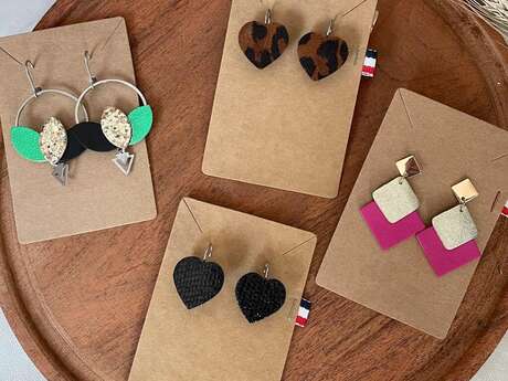 Atelier Cuir - Fabriquez vos Boucles d'Oreilles ou accessoires de petite maroquinerie
