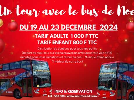 Un tour avec le bus de Noël - Fëte 2024