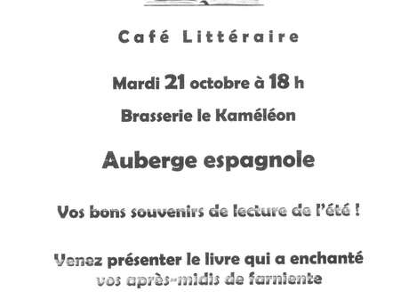 Café littéraire 'Souvenirs van het zomerlezen' (in het Frans)