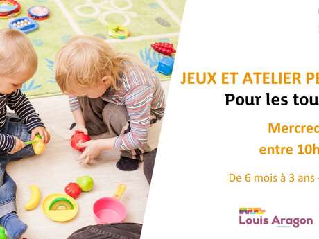 Pour les tout-petits : jeux et ateliers peinture