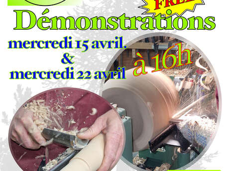 Démonstrations Gratuites Tournage sur bois et Gravure laser