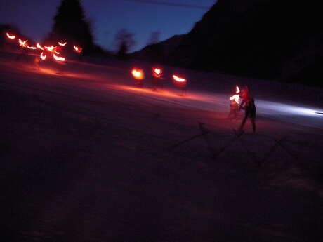 Descente aux flambeaux à Chabanon