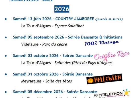 Soirée dansante  à   La Tour d'Aigues pour octobre rose .