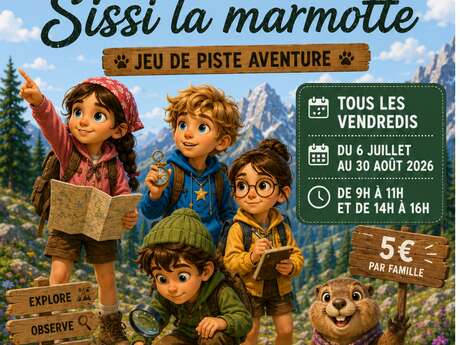 Jeu de piste aventure, à la recherche du Trésor perdu de Sissi la marmotte !
