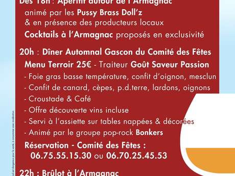 Terroir en Fête - Programme  "Vendange en Fête" - Cazaubon - Samedi 18 Octobre 2025