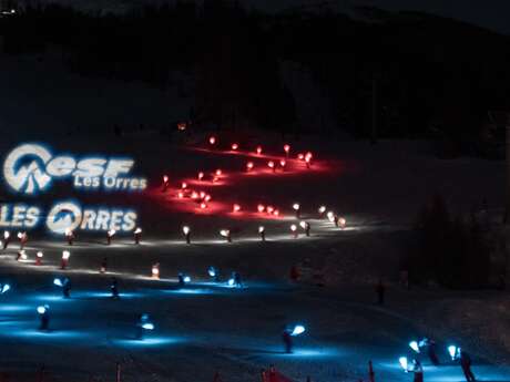 Ski show ESF : Descente aux flambeaux